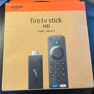 Amazon Fire TV Stick with Alexa Voice Remote - Black and Orange